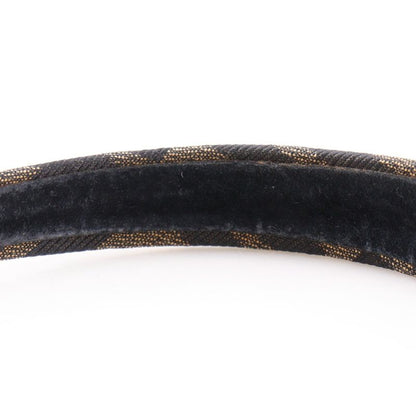 Fendi Headband Zucca Nylon Canvas Brown Women's Other Accessories