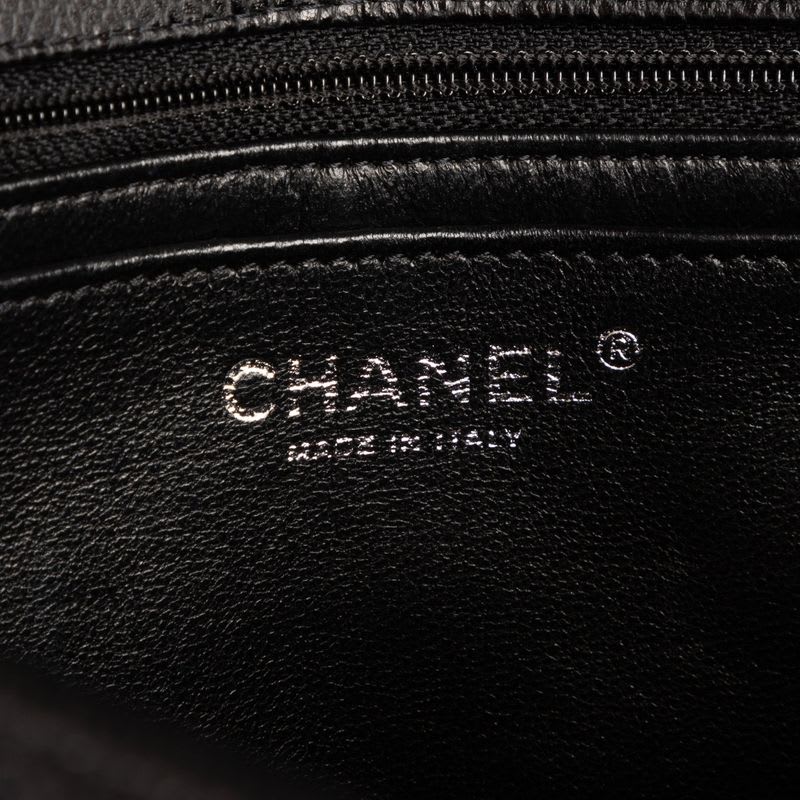 Chanel Big Quilted Double Flap Black Caviar Leather