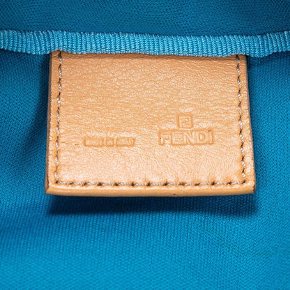 Fendi Zucchino Mini Beige Blue Canvas