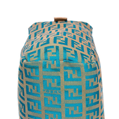 Fendi Zucchino Mini Beige Blue Canvas