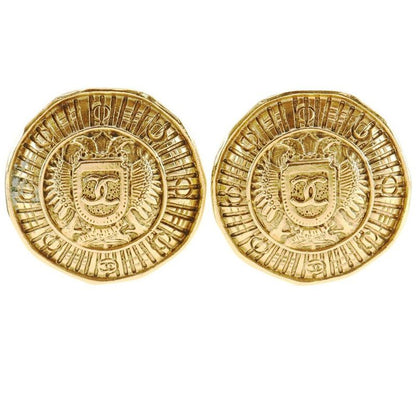 Chanel 31 RUE Cambon Vintage Gold Plated Ladies 23.0g Earring