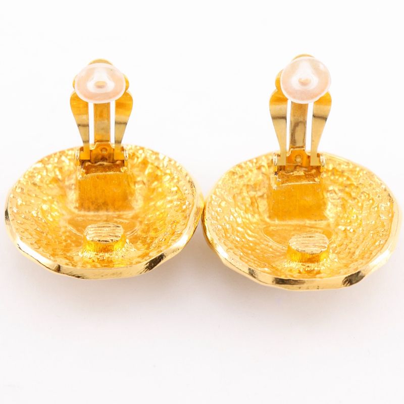 Chanel 31 RUE Cambon Vintage Gold Plated Ladies 23.0g Earring