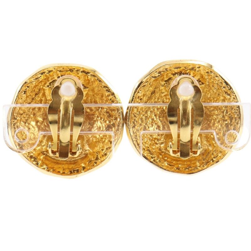 Chanel 31 RUE Cambon Vintage Gold Plated Ladies 23.0g Earring