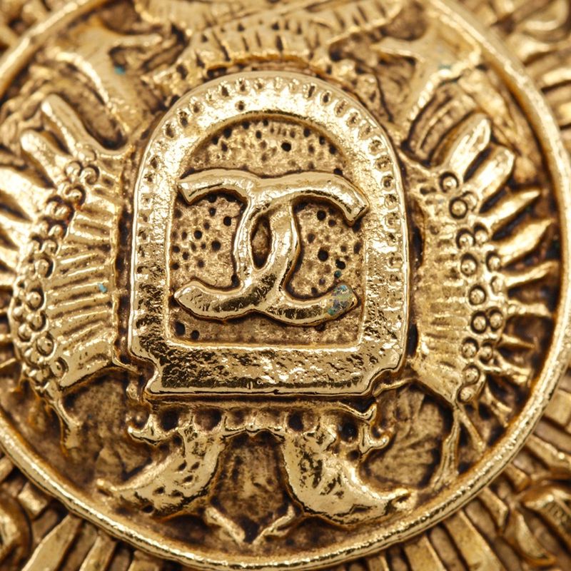 Chanel 31 RUE Cambon Vintage Gold Plated Ladies 23.0g Earring