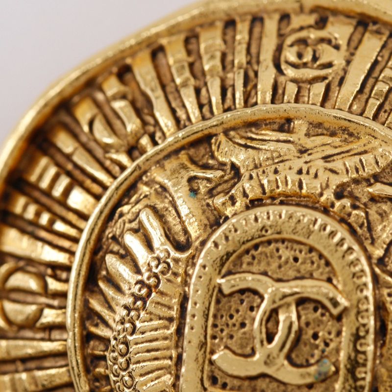 Chanel 31 RUE Cambon Vintage Gold Plated Ladies 23.0g Earring