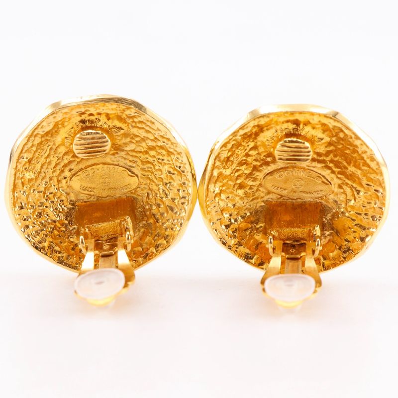 Chanel 31 RUE Cambon Vintage Gold Plated Ladies 23.0g Earring