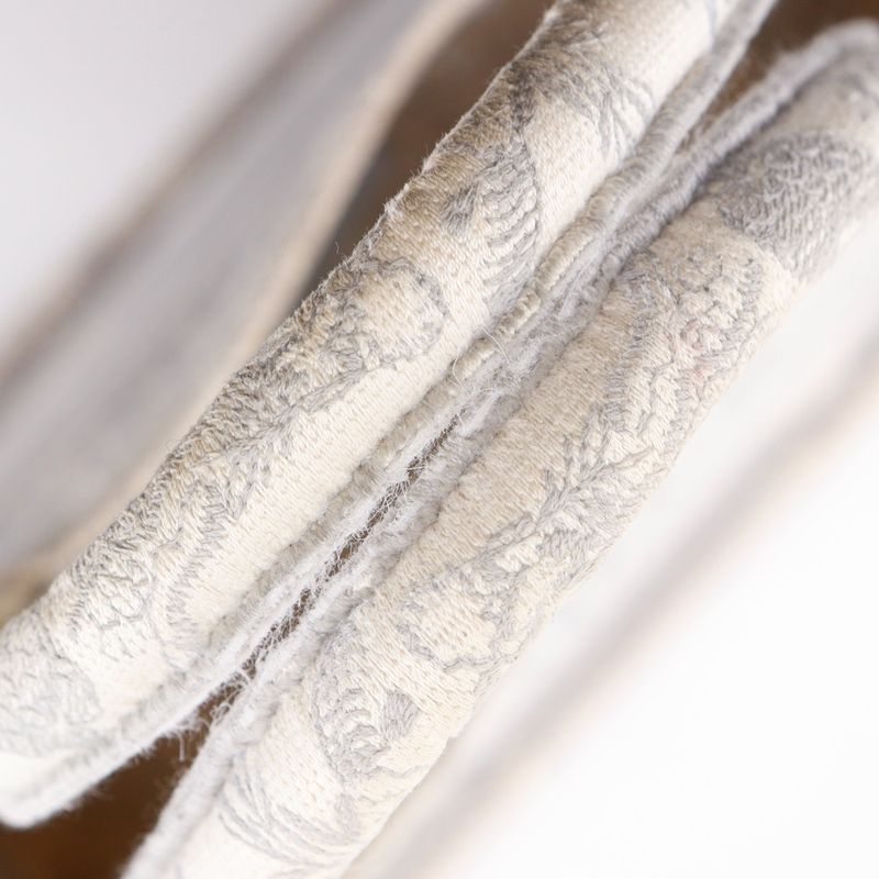 [dior] Christian Dior Book Tote Medium Toile De Jouy Jacquard Canvas Gray