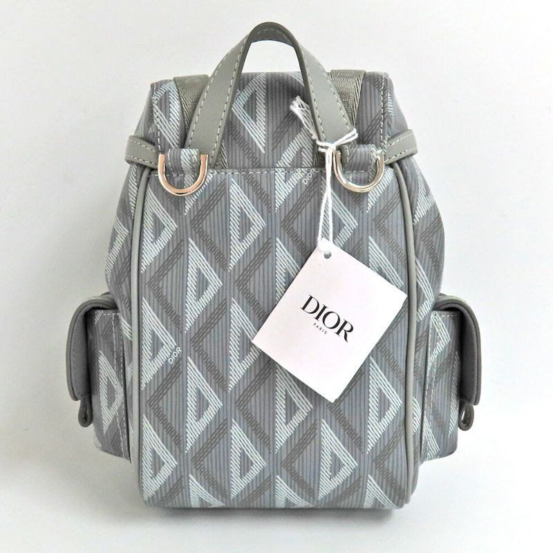 Dior Hit The Road Mini Backpack 2htws018cdp Gray CD Diamond Rucksack