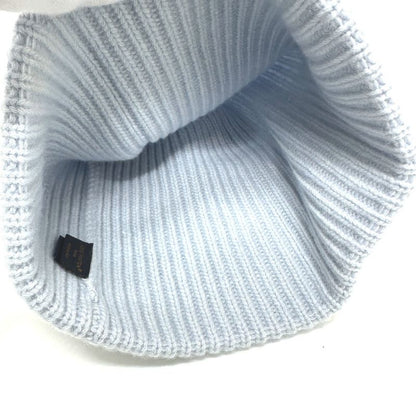Louis Vuitton Knit Hat Beanie LV Headline M93262 Wool Blue Ciel
