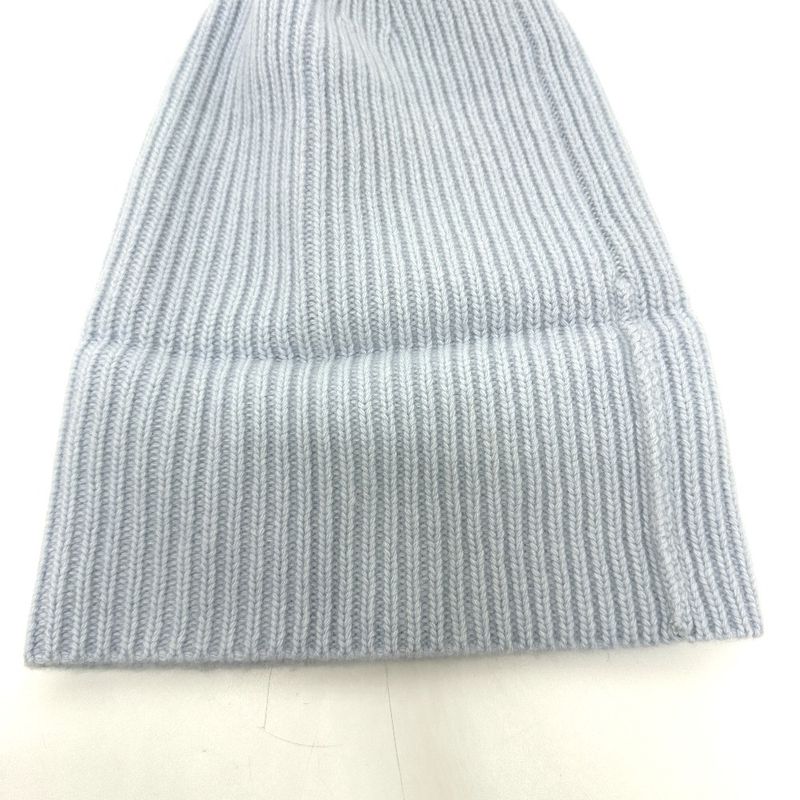 Louis Vuitton Knit Hat Beanie LV Headline M93262 Wool Blue Ciel