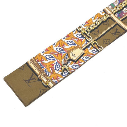Louis Vuitton Scarf Bandeau Confidential Garden Silk Brown