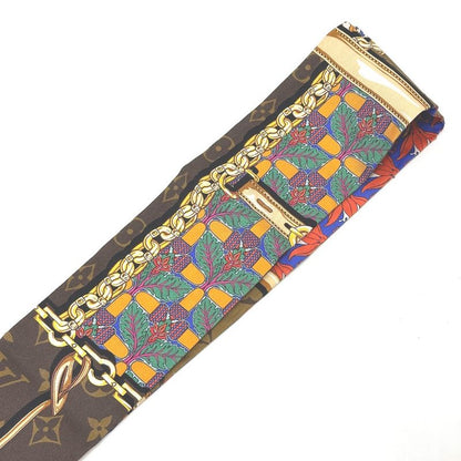 Louis Vuitton Scarf Bandeau Confidential Garden Silk Brown