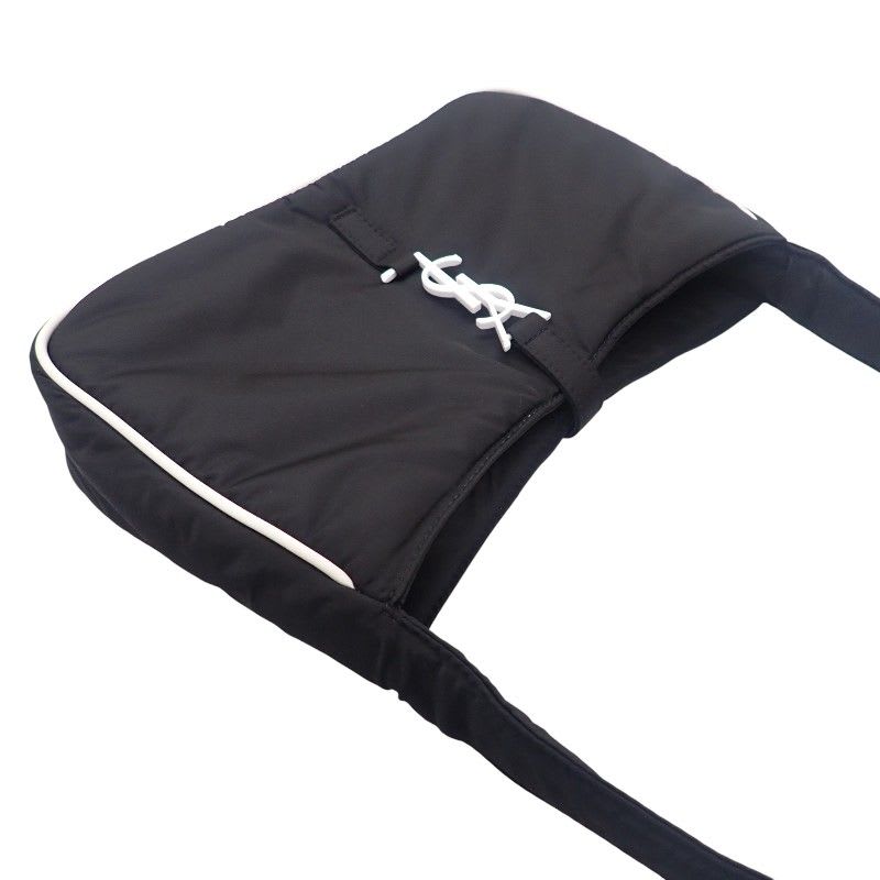 Saint Laurent LE 5 A7 Crossbody Fabi1 Shoulder Bag Nylon Black Ladies