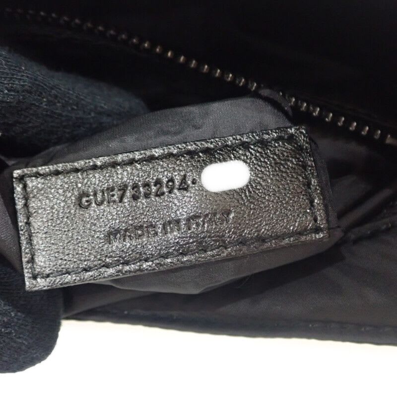 Saint Laurent LE 5 A7 Crossbody Fabi1 Shoulder Bag Nylon Black Ladies
