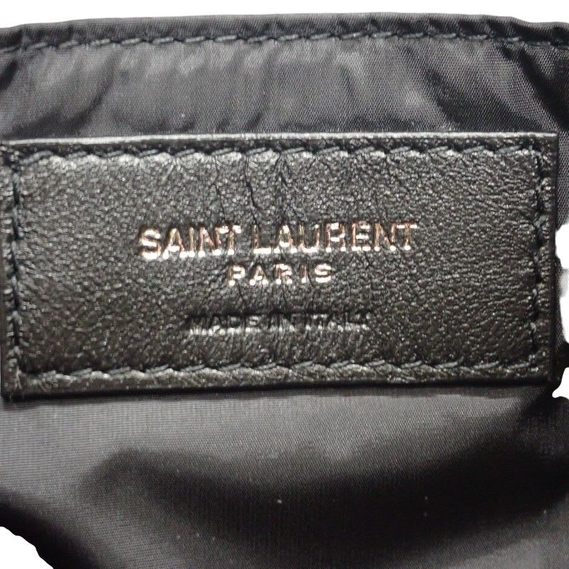 Saint Laurent LE 5 A7 Crossbody Fabi1 Shoulder Bag Nylon Black Ladies