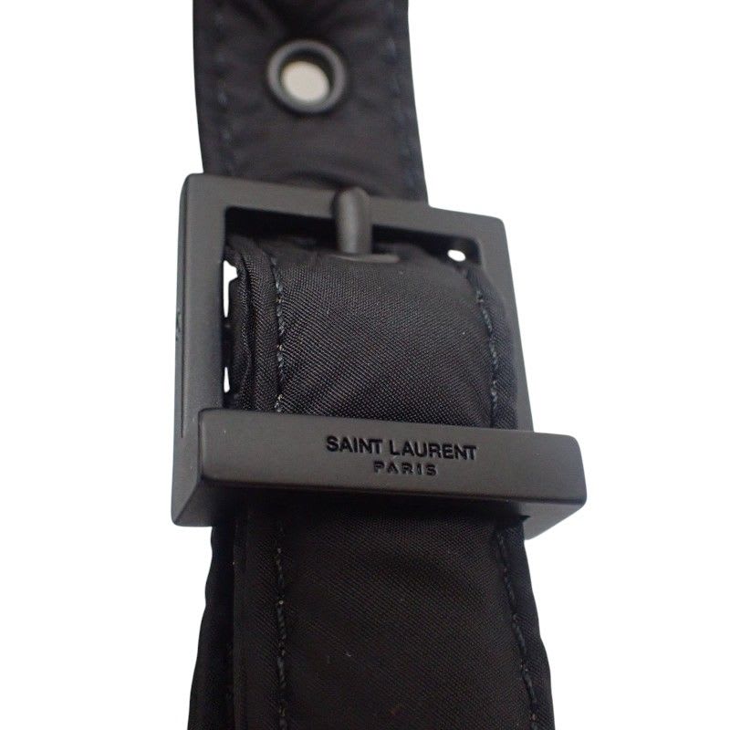 Saint Laurent LE 5 A7 Crossbody Fabi1 Shoulder Bag Nylon Black Ladies