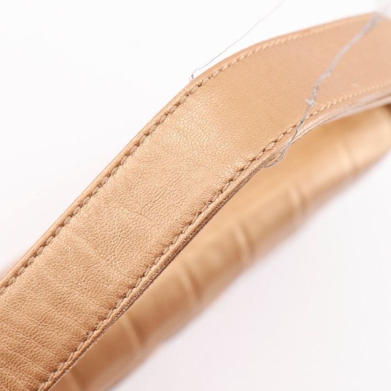 Chanel Chocolate Bar Coco Mark Lambskin Gold Women's Shoulder Bag