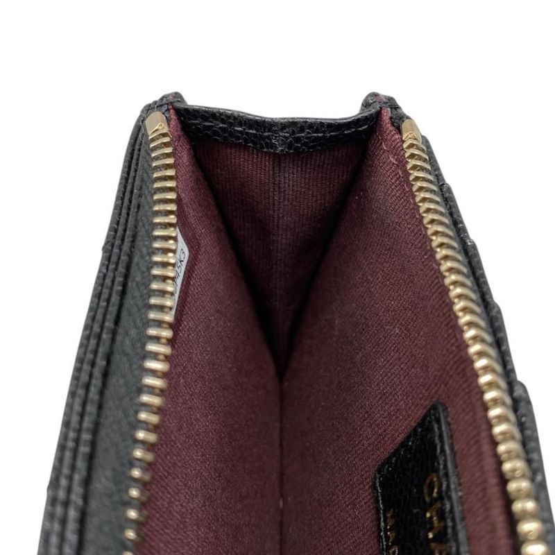 Chanel Coin Case Classic Zip Fragment Case Ap2570 Matelasse Caviar Skin Coco