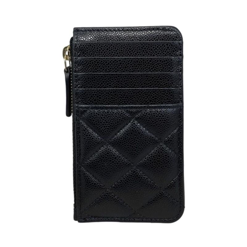 Chanel Coin Case Classic Zip Fragment Case Ap2570 Matelasse Caviar Skin Coco