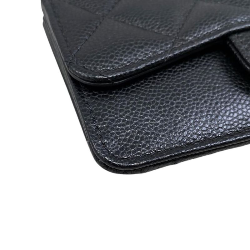 Chanel Coin Case Classic Zip Fragment Case Ap2570 Matelasse Caviar Skin Coco