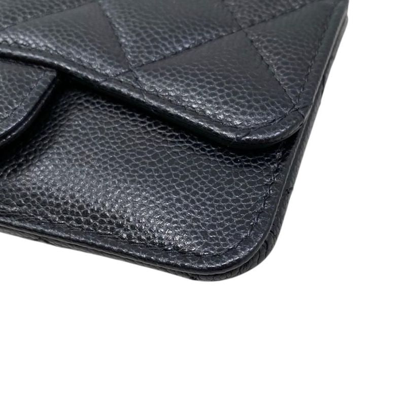 Chanel Coin Case Classic Zip Fragment Case Ap2570 Matelasse Caviar Skin Coco