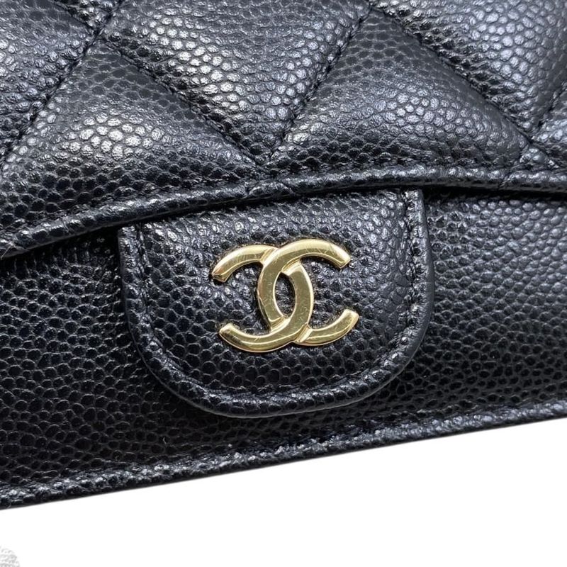 Chanel Coin Case Classic Zip Fragment Case Ap2570 Matelasse Caviar Skin Coco