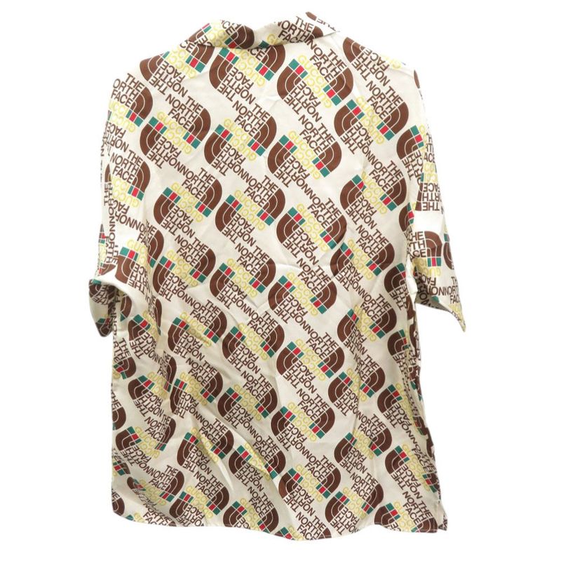 Unused Gucci X the North Face the North Face Full Logo Size 46 Silk Ivory Short