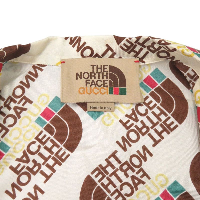 Unused Gucci X the North Face the North Face Full Logo Size 46 Silk Ivory Short