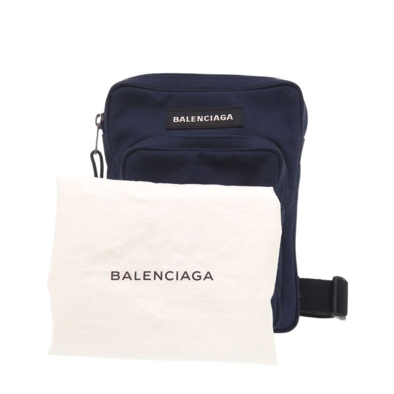 Balenciaga Nylon Navy Body Bag Shoulder 0434