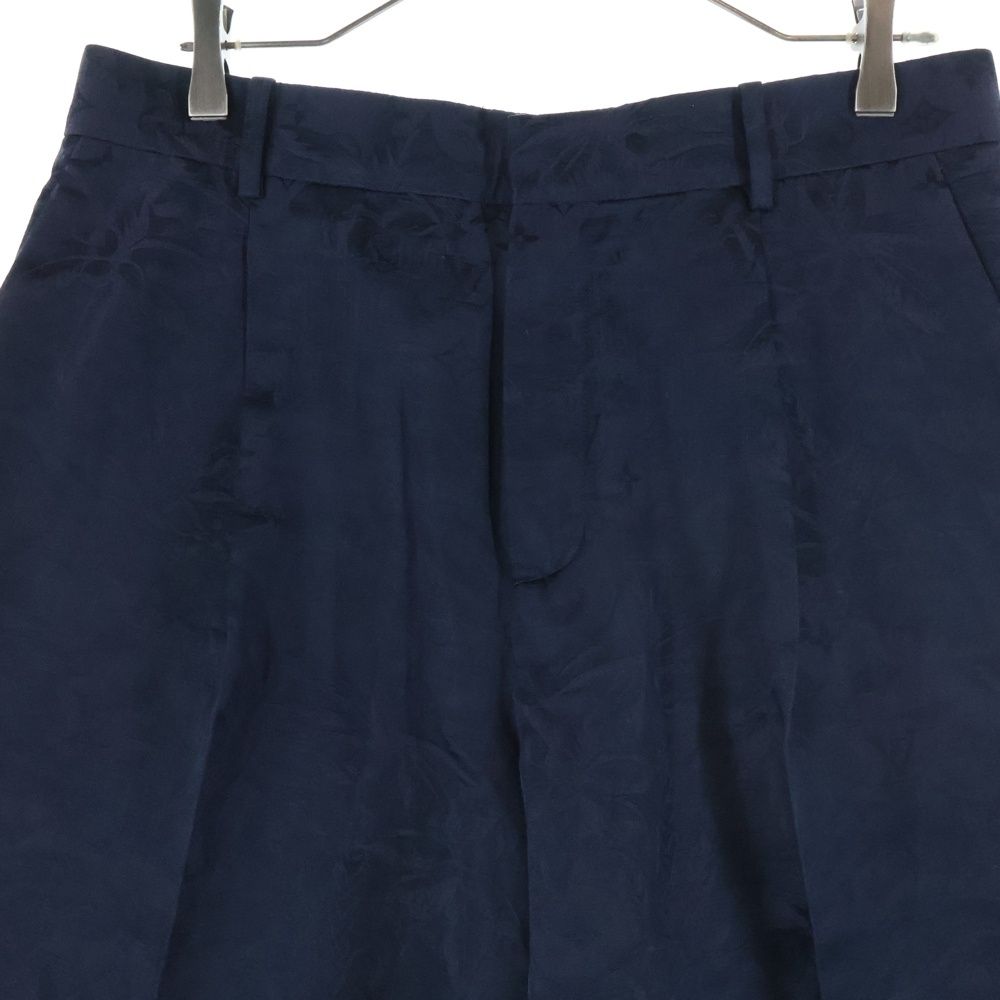 Louis Vuitton 24aw Monogram Cotton Blend Tailored Shorts Pants Navy Rm242mm