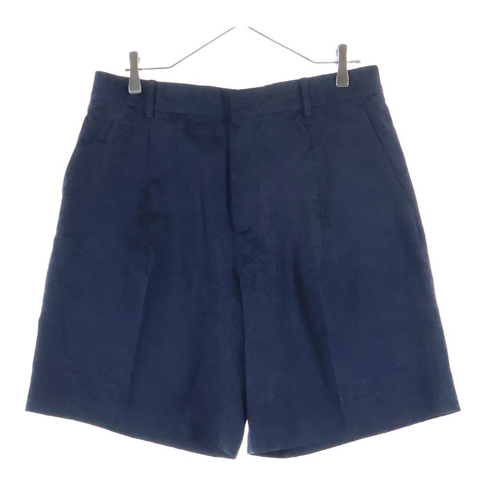 Louis Vuitton 24aw Monogram Cotton Blend Tailored Shorts Pants Navy Rm242mm