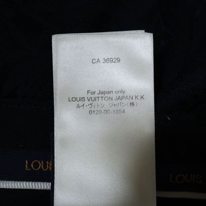Louis Vuitton 24aw Monogram Cotton Blend Tailored Shorts Pants Navy Rm242mm