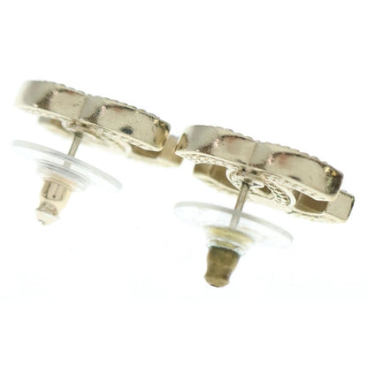 Chanel 07p Chain Coco Mark Logo Earrings Gold