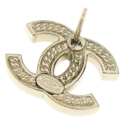 Chanel 07p Chain Coco Mark Logo Earrings Gold