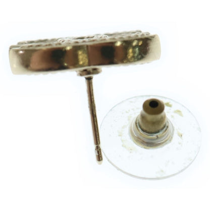 Chanel 07p Chain Coco Mark Logo Earrings Gold