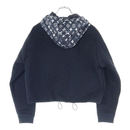 Louis Vuitton 20aw Quilted Nylon Switch Hoodie Zip Up Jacket Black
