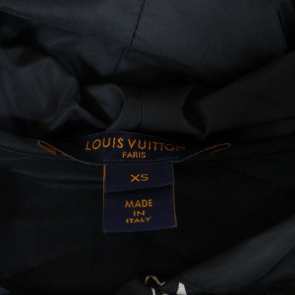 Louis Vuitton 20aw Quilted Nylon Switch Hoodie Zip Up Jacket Black