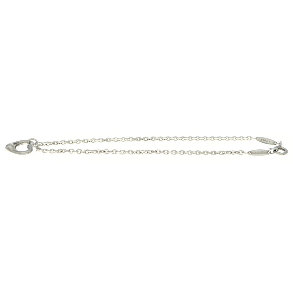 Tiffany & Co Open Heart Bracelet Silver Chain Ag925
