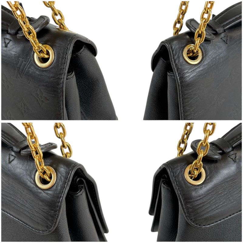 Louis Vuitton Monogram Shadow Very Chain Bag 2-Way Noir Black Women's Leather
