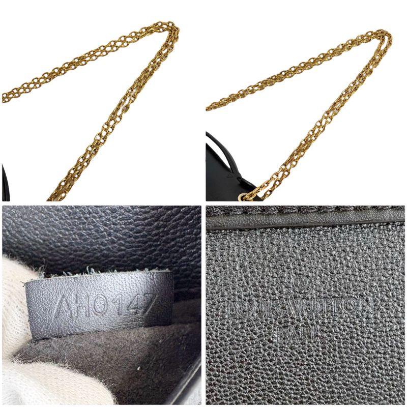Louis Vuitton Monogram Shadow Very Chain Bag 2-Way Noir Black Women's Leather