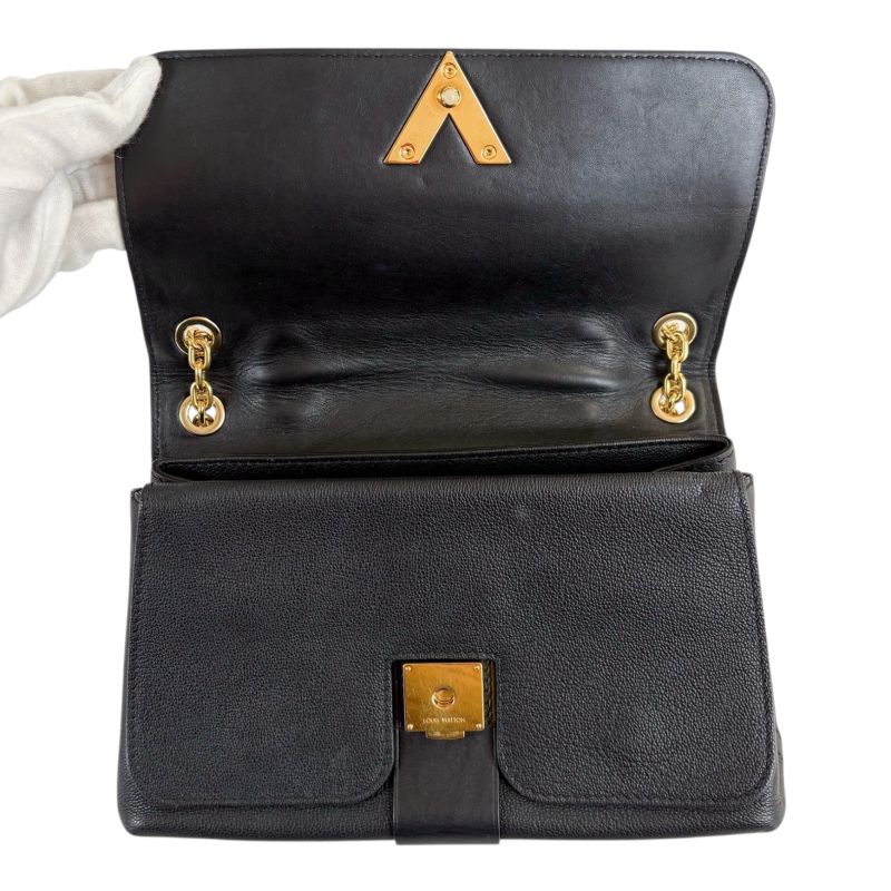 Louis Vuitton Monogram Shadow Very Chain Bag 2-Way Noir Black Women's Leather