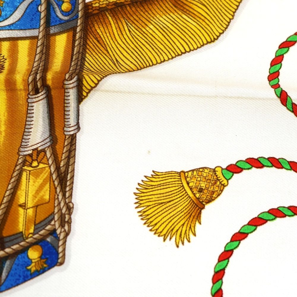 Hermes Kare90 Regina Silk Scarf Red