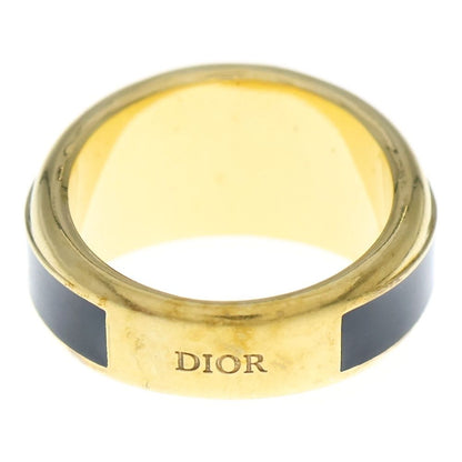 Christian Dior CD Line Logo Ring Ring Gold/black
