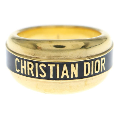 Christian Dior CD Line Logo Ring Ring Gold/black