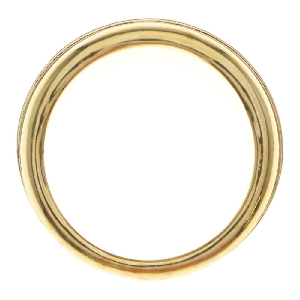 Christian Dior CD Line Logo Ring Ring Gold/black