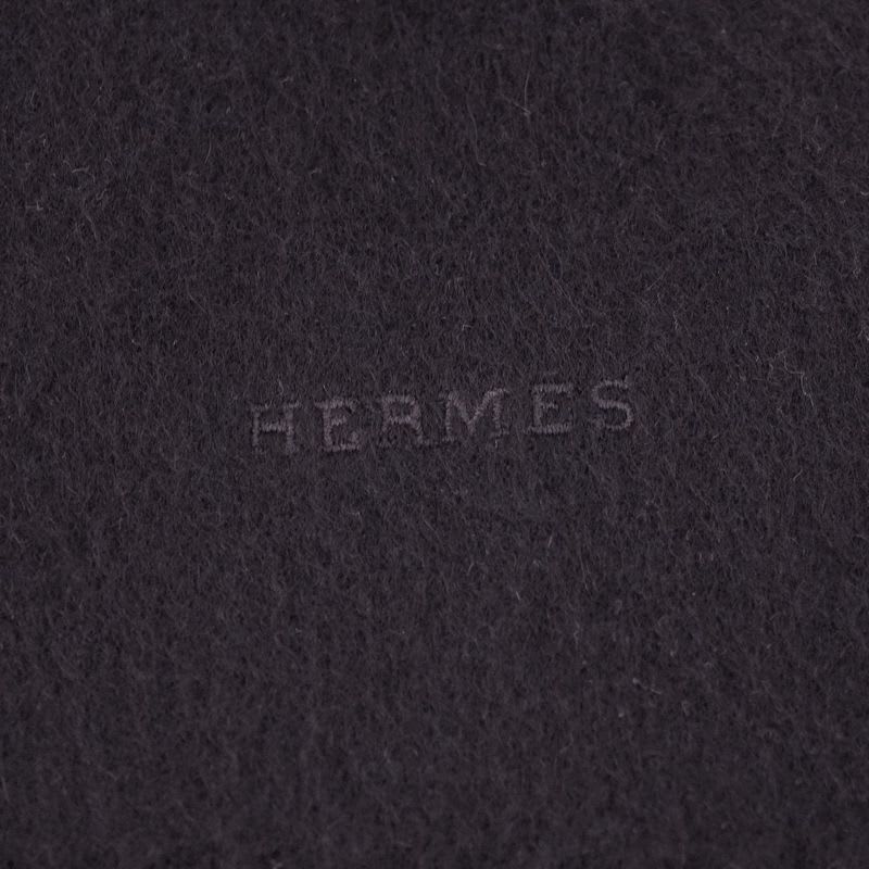 Hermes Muffler Shawl Fringe 100% Cashmere Scarf