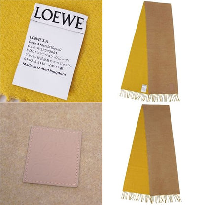 Loewe Muffler Shawl Fringe Wool Cashmere Lady Scarf