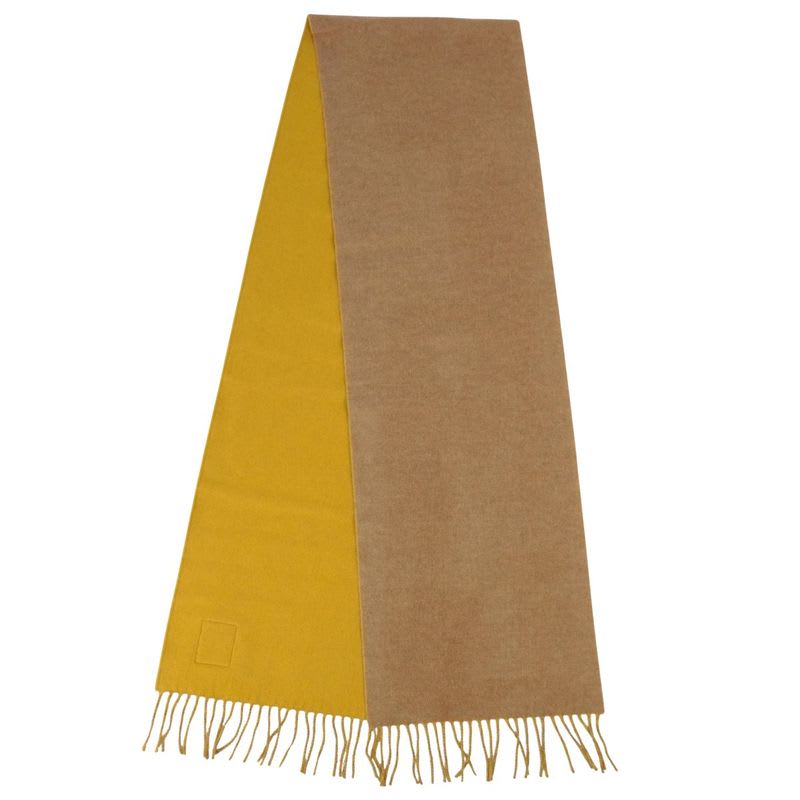 Loewe Muffler Shawl Fringe Wool Cashmere Lady Scarf
