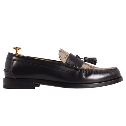 Gucci Loafers Moccasins Tassel GG Supreme Leather