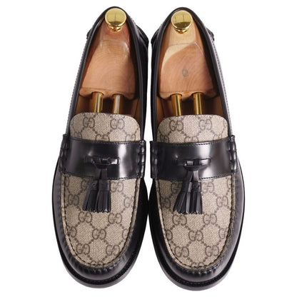 Gucci Loafers Moccasins Tassel GG Supreme Leather